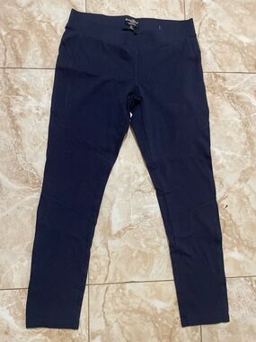 Boom Boom Jeans Navy Leggings with High Waist